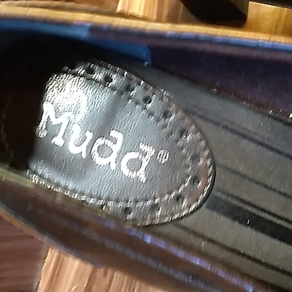 Vintage 1990s Y2K Mudd flat toe chunky heels - Picture 7 of 8